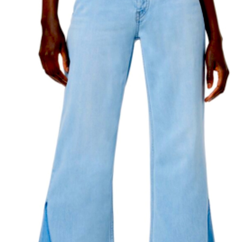 Women’s Hudson jeans high rise wide crop Rosie blue spring  26. New without tags